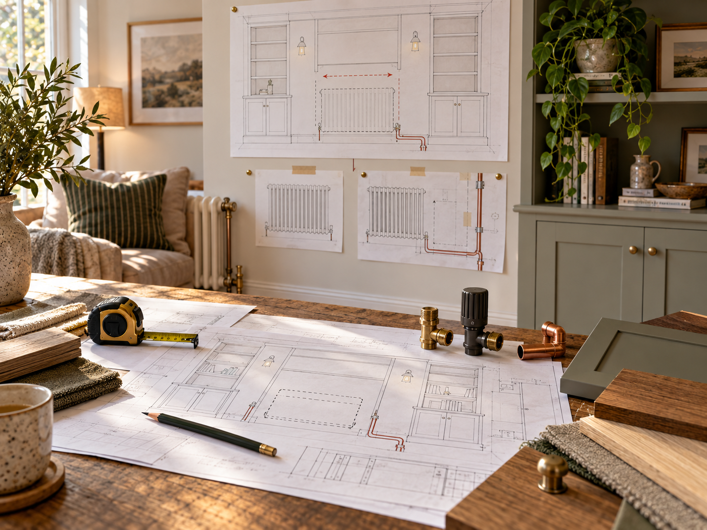 Planning a Radiator Relocation Before Built Ins guide artwork