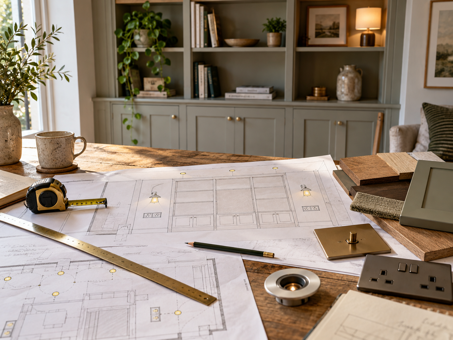 Planning Sockets & Fixed Lighting Before Joinery guide artwork